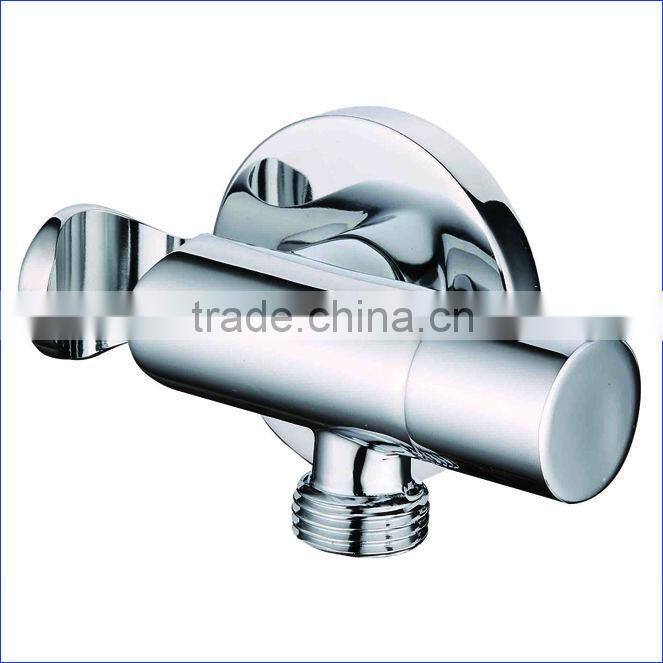 Brass Shower Faucet with Holder, Chrome Finsih and Wall Mounted