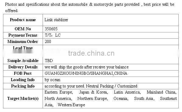 high quality Stablizer Link for opel omega OEM No 350605