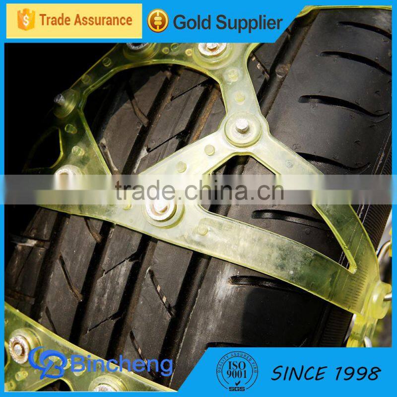 Plastic snow chain tyre chain