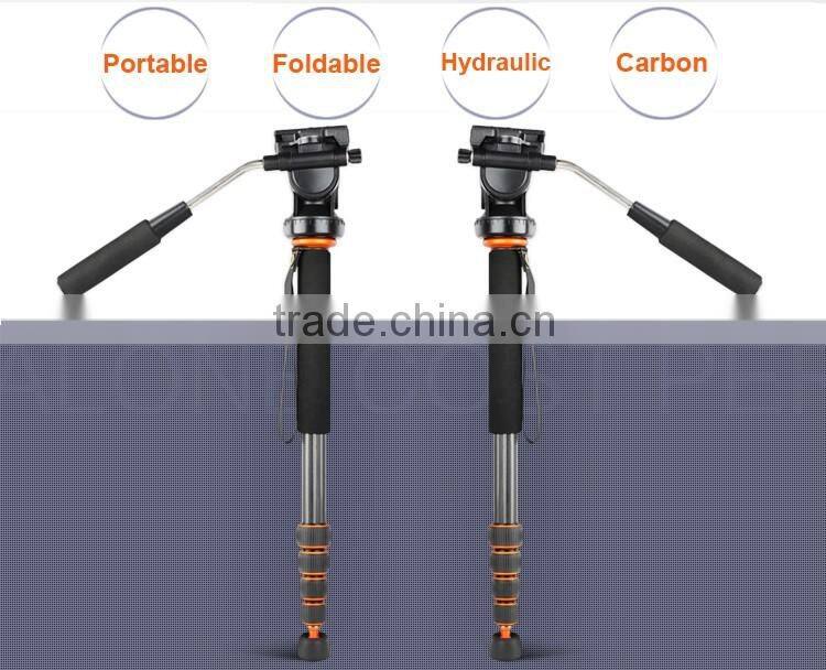 Carbon Tripod Monopod Competible With DV Pan Head Portable Alpenstock