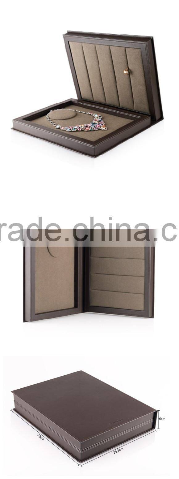2015 hotsell fancy cheap leather jewelry display