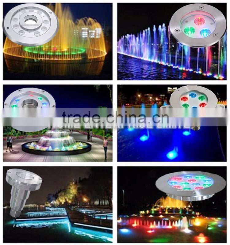 High quality IP68 underwater light, ss316 3w led underwater fountain light