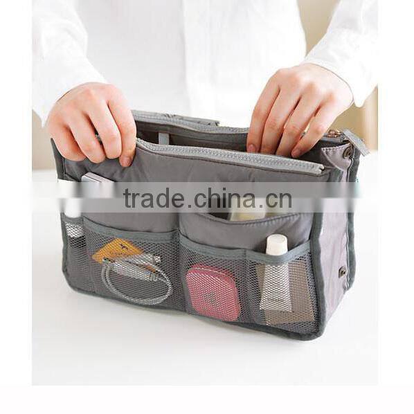 Promotion fashion travel cosmetic bag, wholesale multifunctional makeup bag