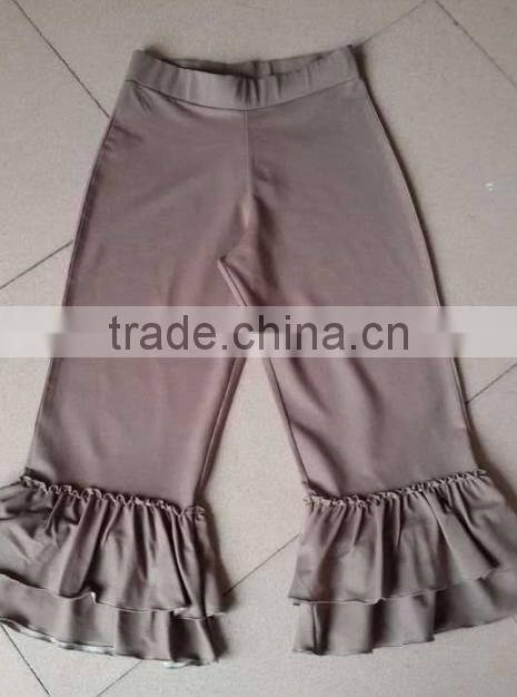 Newest Ladies cotton ruffle pants women loose knit pants
