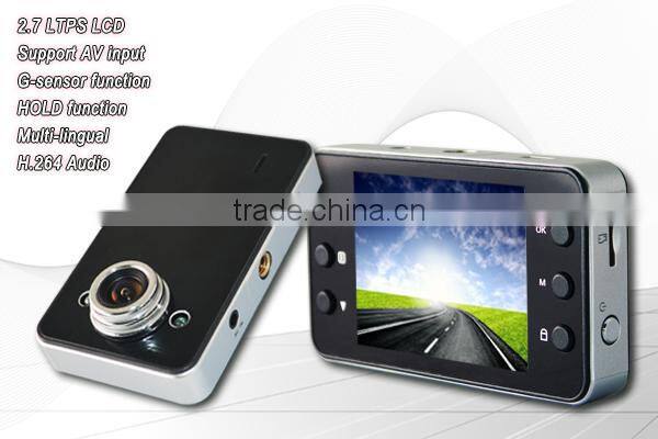 Chelong Factory 2.7inch dual lens G-sensor motion detection car sd card video recorder
