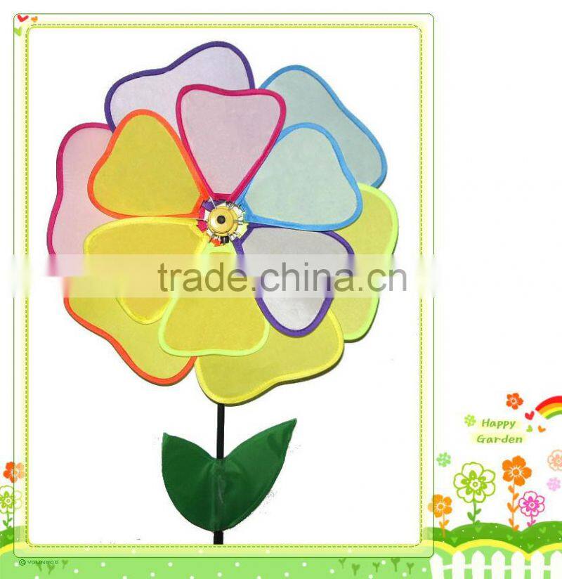 2016 Fashion polyester high quality Windmill toys garden decorations