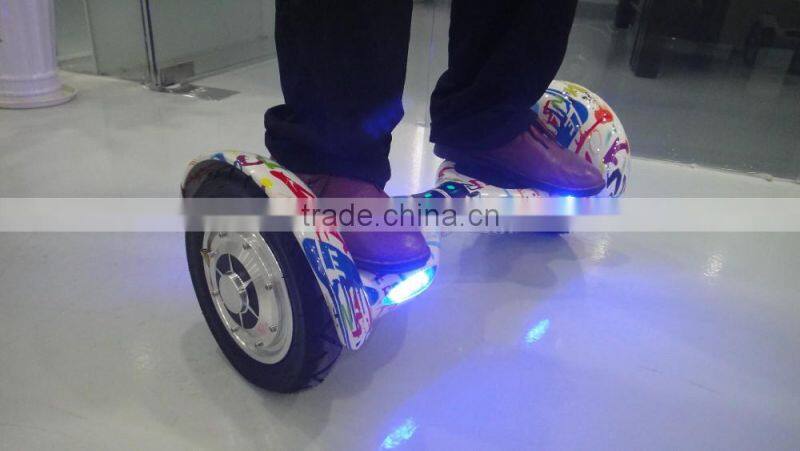 10 inch Battery Powered Skateboard / Balance Scooter Big Wheels Drifting Scooter