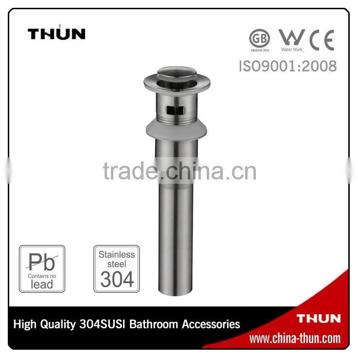 THUN durable 304 stainless steel washbasin pop up drain