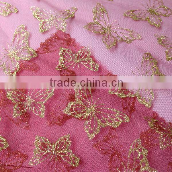 100% organza Sew Quilting Fabric Christmas Holiday Santa Clause