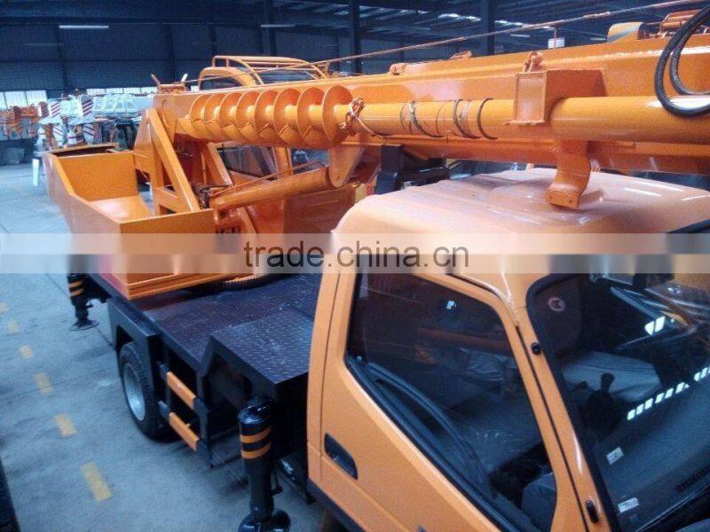 Wolwa 12ton auger truck crane for Russia & Middle Asia market
