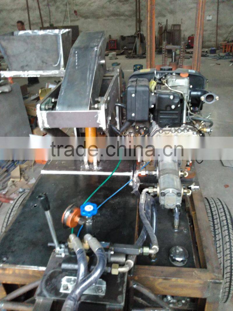 Mobile hyfraulic press clay brick making machine WT1-20M