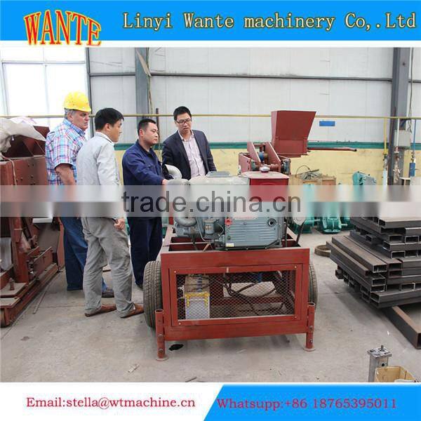 WT1-20 diesel hydraulic clay brick machine Interlock and block machine