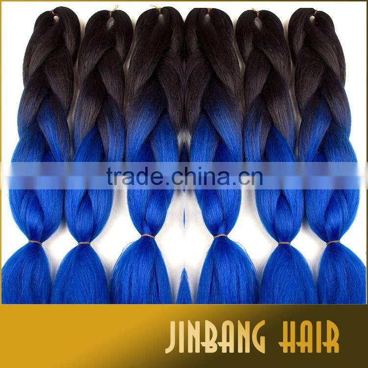 New Premium Hot Selling Best Quality 100g 24inch High Temperature Synthetic Ombre Jumbo Braid
