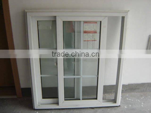 Anti-aging nonflammable PVC profile tempered glass sliding window