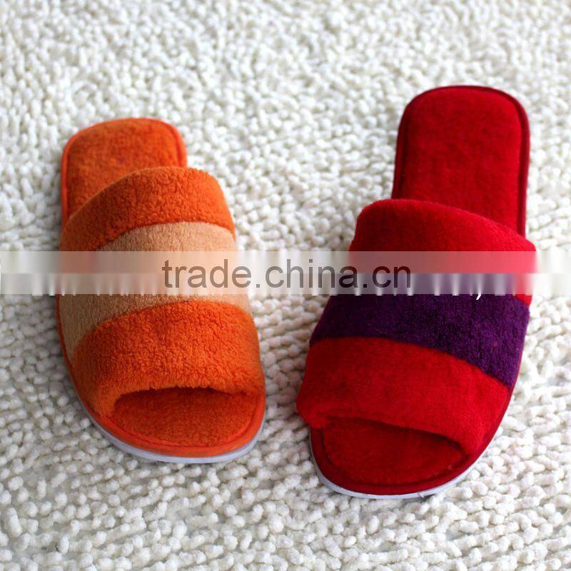 Jersey with teddy print women indoor Slippers, women home slippers,women house slippers,