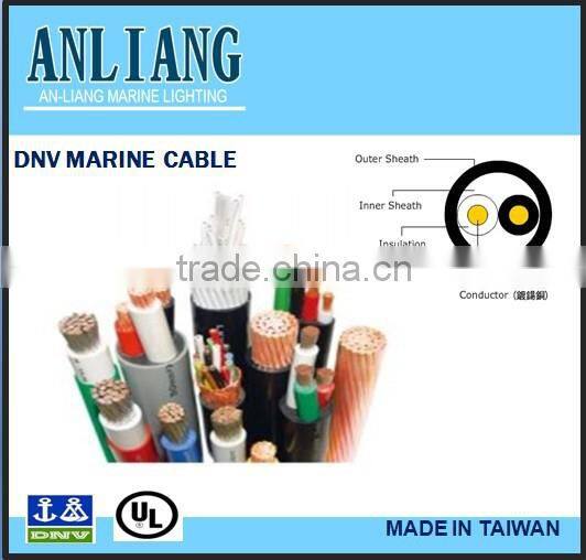 DNV/UL 2core 18.2mm PVC coated underwater insulated marine electrical copper wire cable
