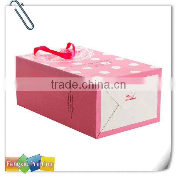 Fashionable Full Color Printing Handbag Shape Store Big Gift Bag