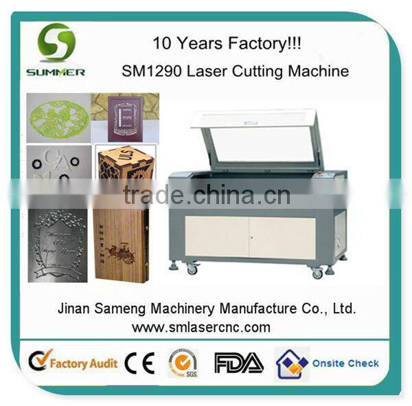 SM 1290 co2 laser glass carving machine