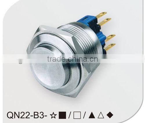 IP67 high flush 22mm push button switch