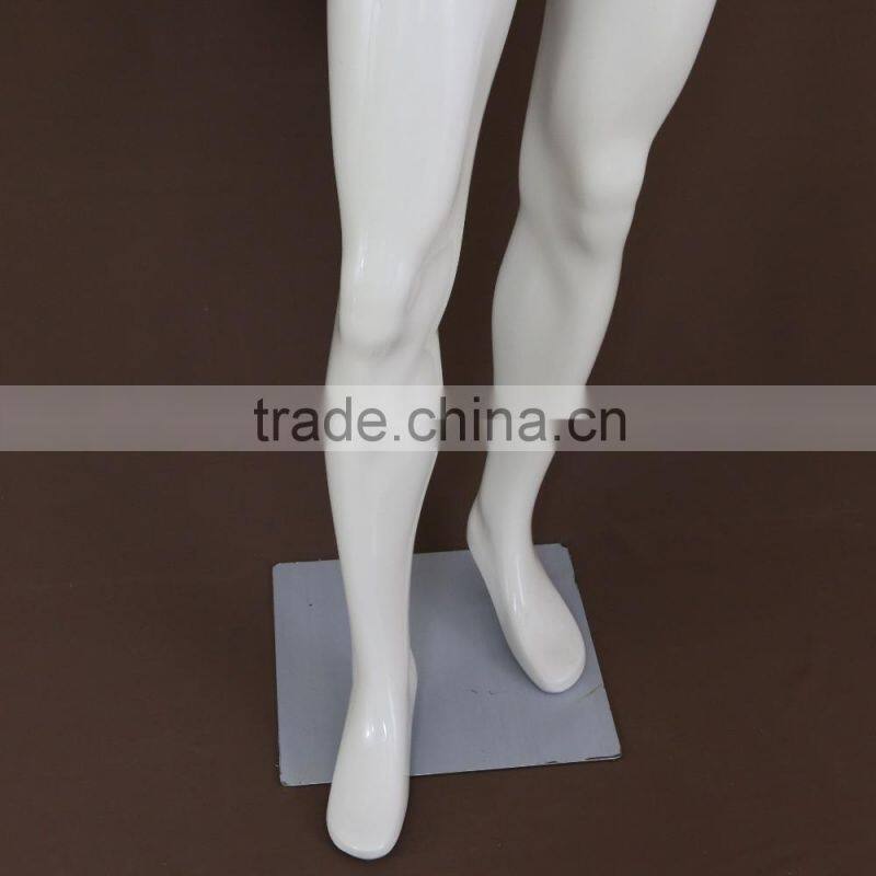 Window display sitting cool Full body muscel men frock mannequin male