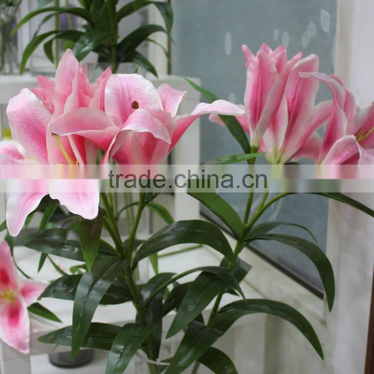 cheap artificial Wholesale silk flowers lily flower long stem