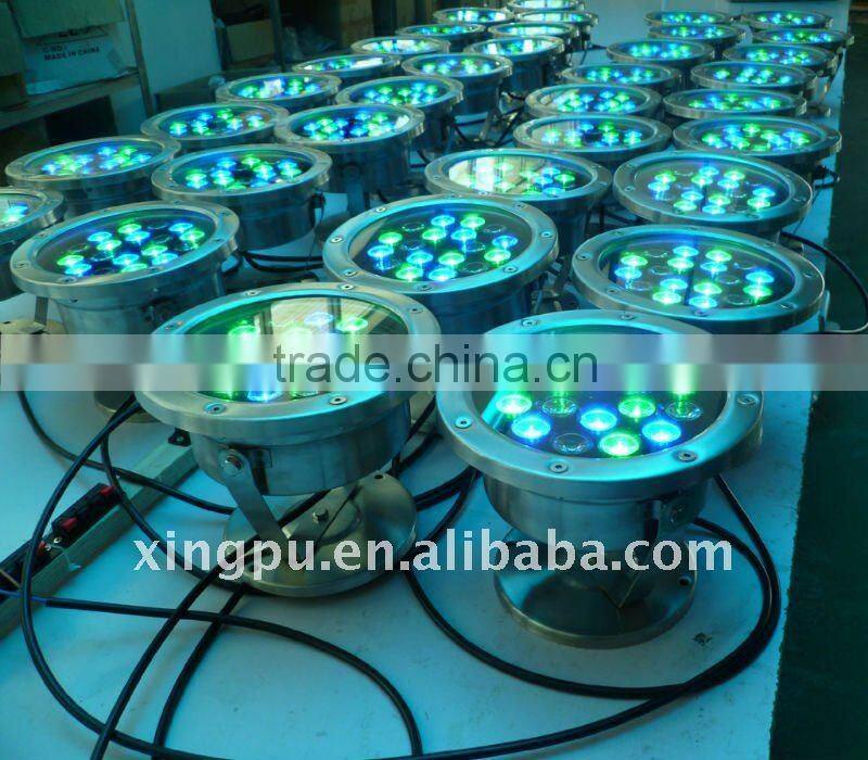 led pool light RGB 18W solor power DMX512 remote control Stainless steel