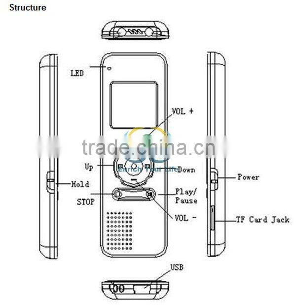 2G Dictaphone Voice Recorder MP3 FM,High Quality Voice Recorder