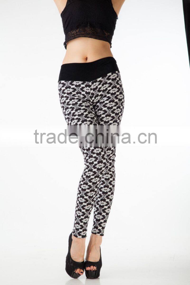 2015 New Fashion Warmer Black High Waist Milk Silk Leggings 02