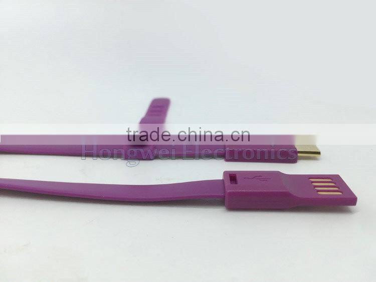3ft flat USB charger cable USB laptop self charger cable for Samsung