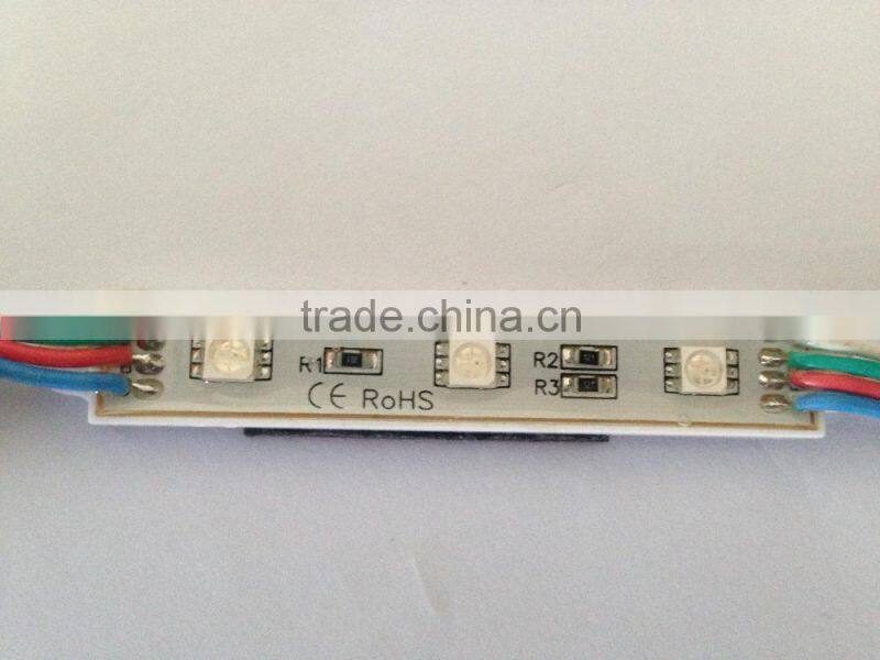 Dumb Rectangle RGB LED Waterproof Module - 12v (3 pixels each)