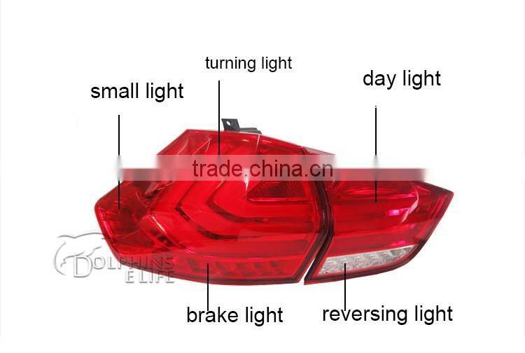Super Bright Led Rear Low Beam Brake Lights Reversing Lamp Taillights For Nissan X-Trail Rogue 3rd 2014 2015 2016 Rear Lamp