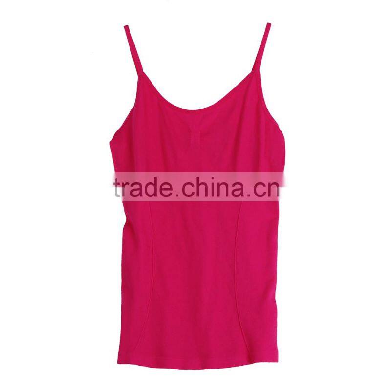 2015 classic design ladies seamless tank top yoga wear