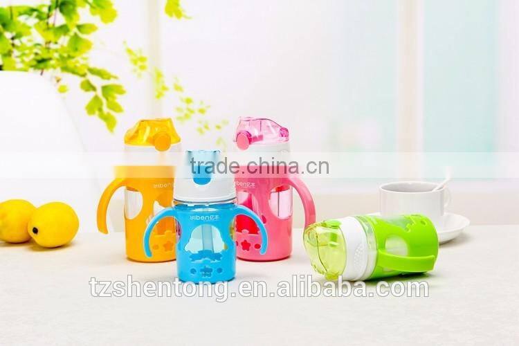 Kids straw portable plastic drinking water bottle YB-0103,YB-0105