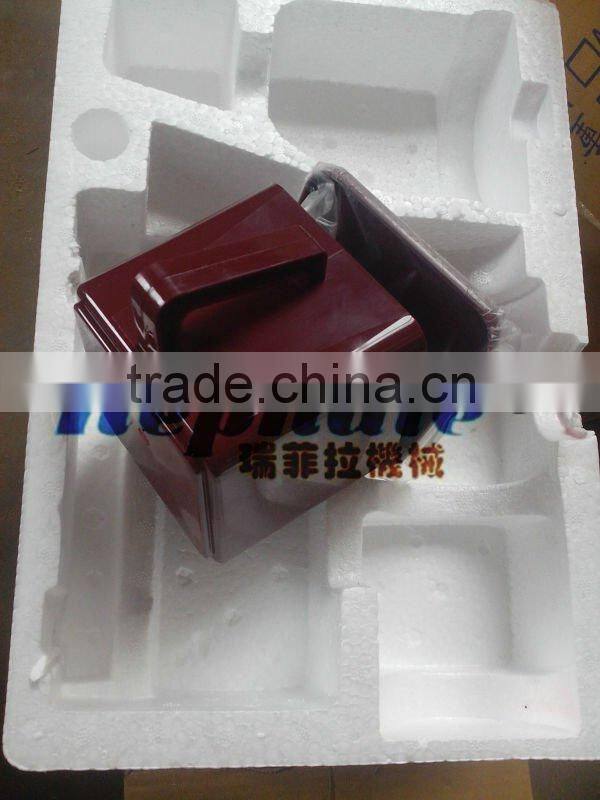 electric red, black small roasted coffee bean grinder, fine coffee bean powder making machine