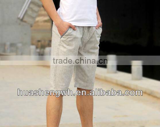 men's shorts,65% linen,35%cotton