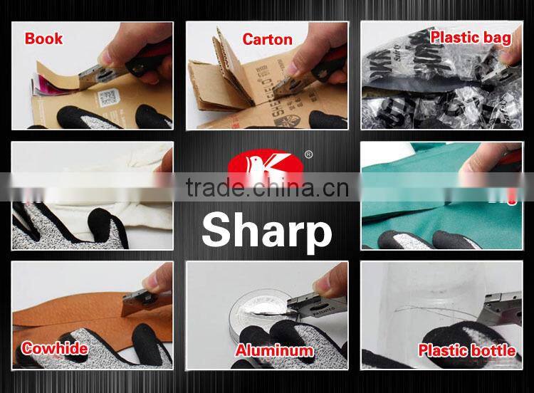 18mm Snap Off Blade Aluminium Alloy retractable slider with auto lock cutter knife