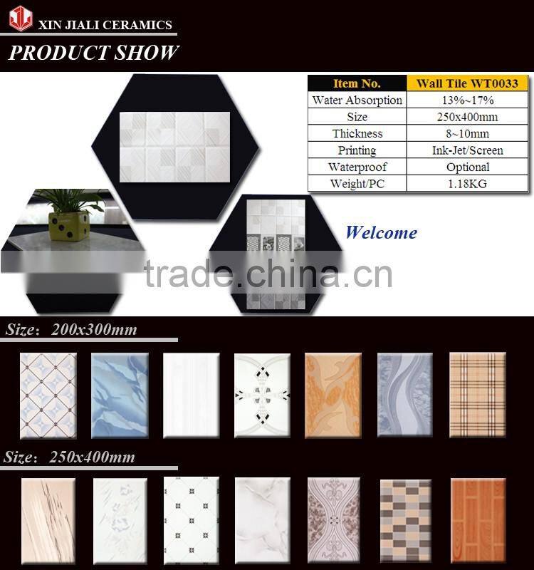 250x400mm WT0033 New Design Compound Wall Tiles