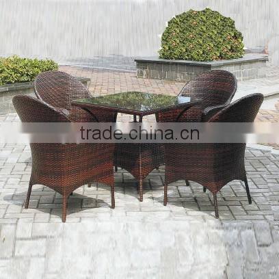 outdoor aluminum furniture nice quality elegant leisure rattan wicker garden set YPS007