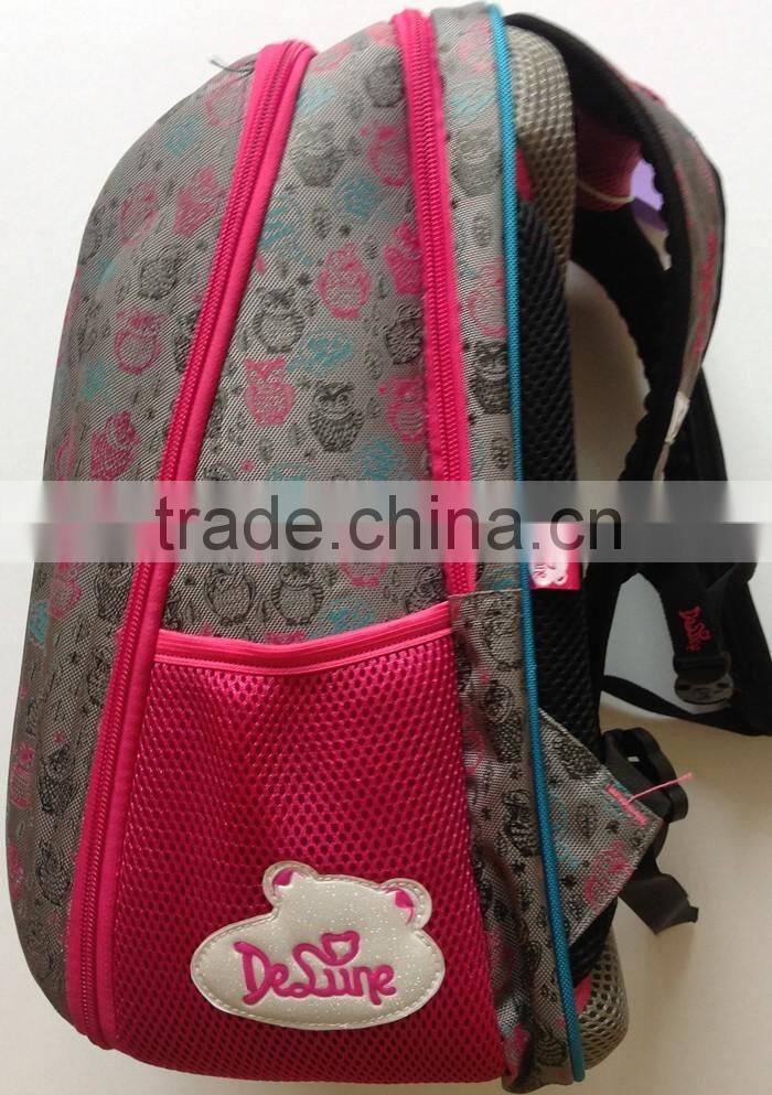 Russia brand children cars print wholesale school backpack bags