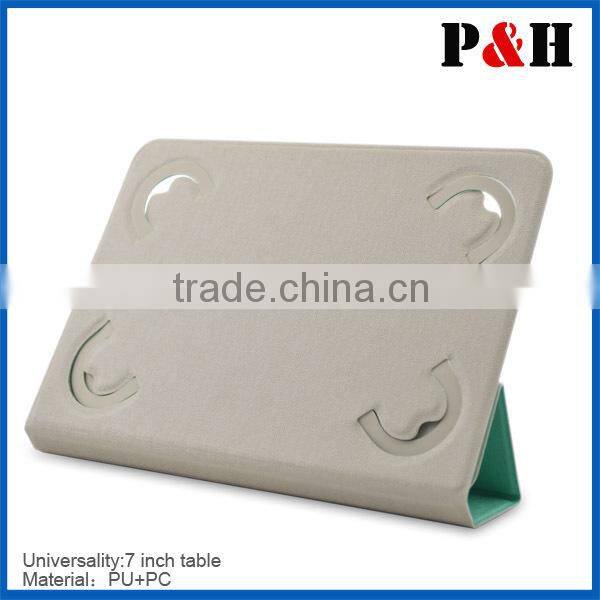 High Quality Tri-fold 7 Inch tablet case cover ,Universal PU Leather Case Cover Stand