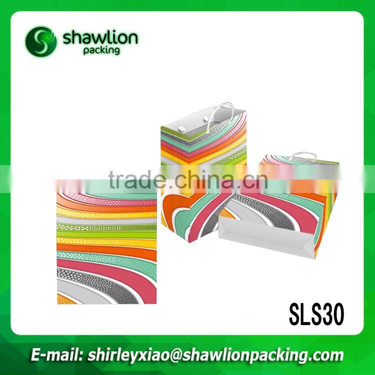 Hot sale custom logo printing gift bag with window, funny gift bags, organza gift bag