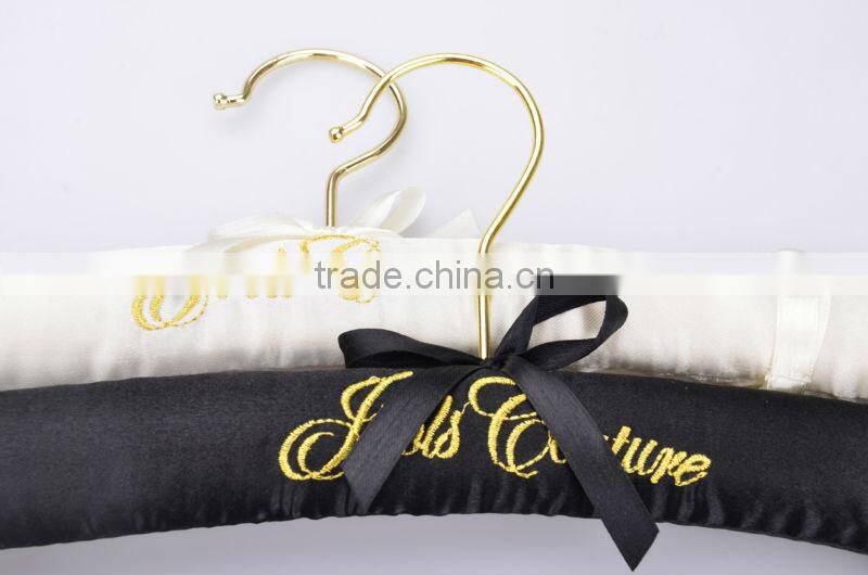 LEC-S5039 China satin hangers with clips