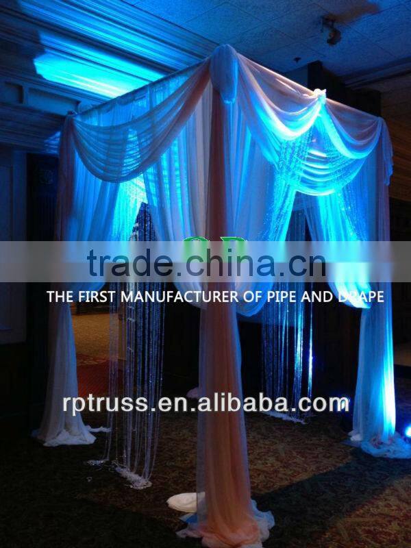 Hot selling wedding pipe drape, portable pipe and drape for wedding