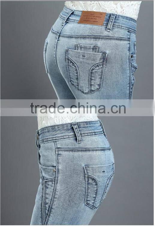 Hot-selling elegant autumn high quality women skinny jean