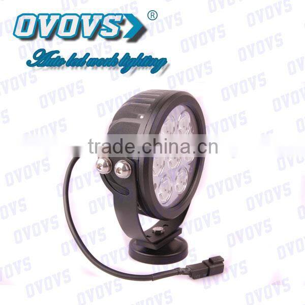 New products! 70w led flood light red round 6inch car led light For 4X4 off road accessories