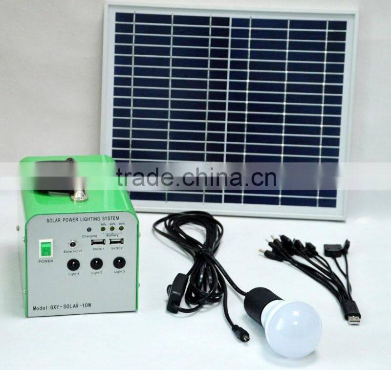 Good quality portable solar home system with USB port