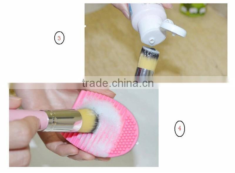 Silicone Makeup Brush Cleaner Brush egg shape Cleaning makeup Brush tools makeup brush cleaner