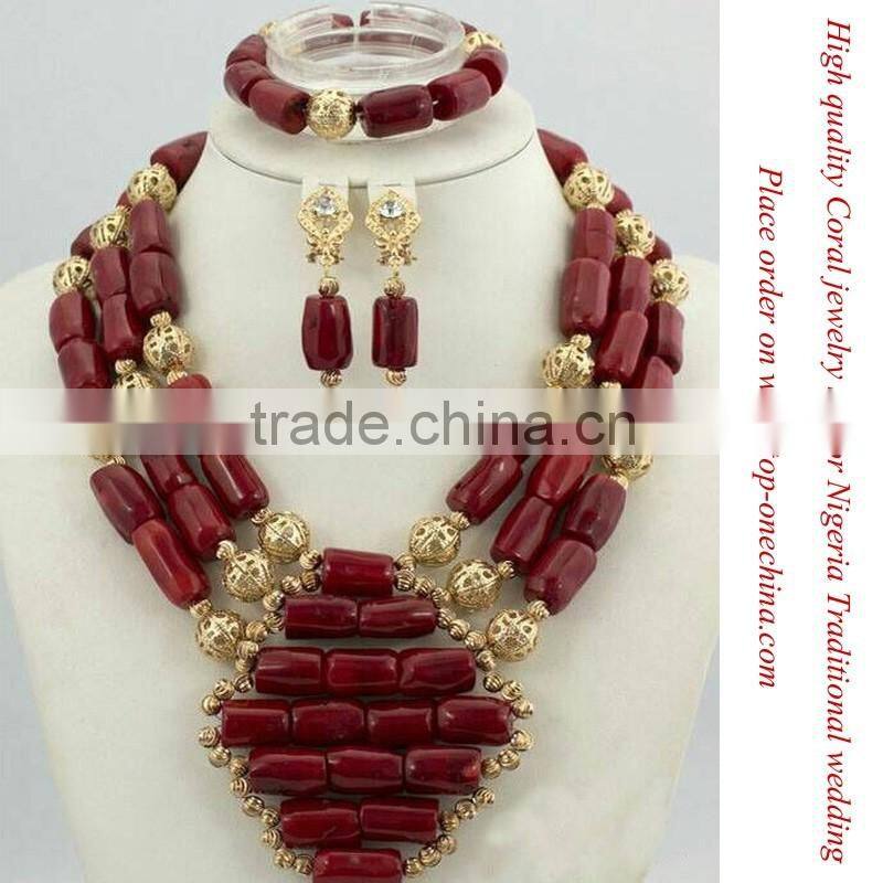 2016 fashion jewelry made in china wholesale/Natural Nigerian handmade coral beads for traditional Igbo wedding