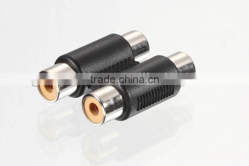 2 rca female to 2rca female adapter