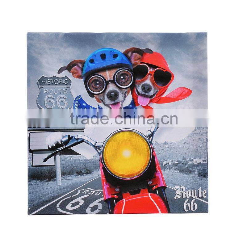 Modern wall art decor wood frame printing canvas